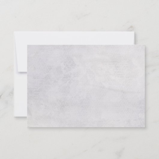 Wedding Lace UAWG RSVP Karte (Rückseite)