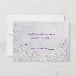 Wedding Lace UAWG RSVP Karte