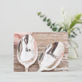 wedding laden ein oder Annahmekarte Einladung (Stehend Vorderseite)