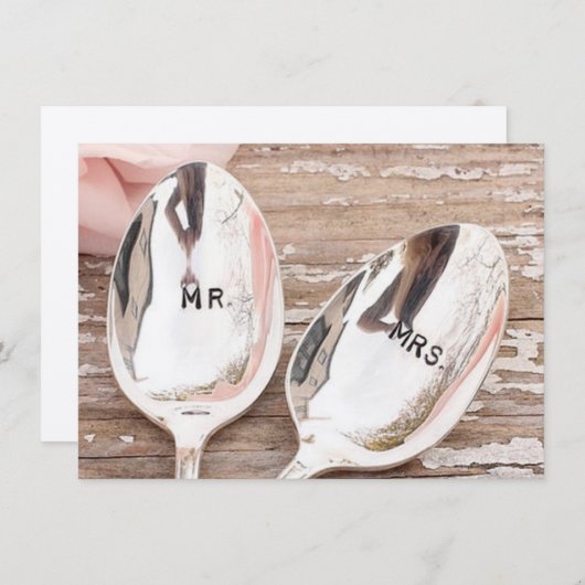 wedding laden ein oder Annahmekarte Einladung (Vorne/Hinten)