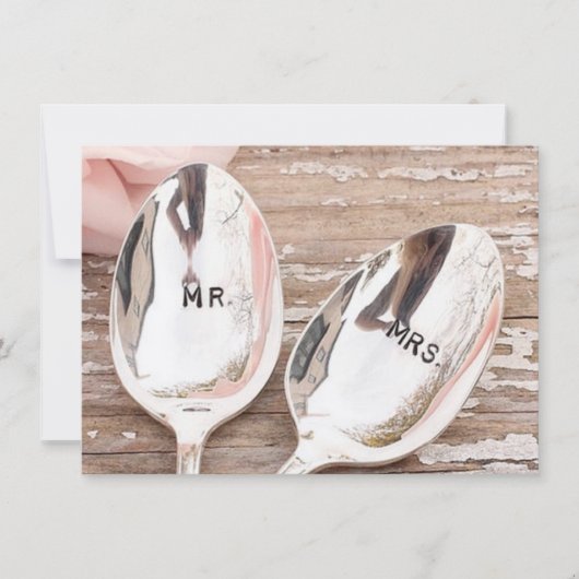 wedding laden ein oder Annahmekarte Einladung (Vorderseite)