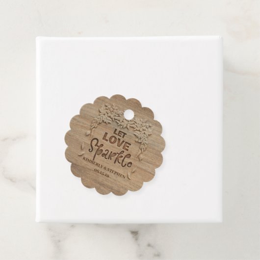 Wedding Lass Liebe Sparkle Absenden Geschenkanhänger (Beispiel)