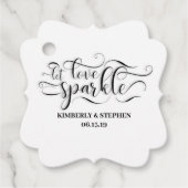 Wedding Lass Liebe Sparkle Absenden Geschenkanhänger (Vorderseite)