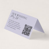 Wedding Lavender Lilac QR Code Playlist (Vorderseite)