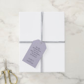 Wedding Lavender Lilac Touch Geschenkanhänger (Mit Garn)