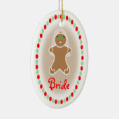 Wedding - Lebkuchen-Braut Keramikornament (Rechts)