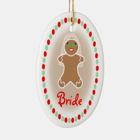 Wedding - Lebkuchen-Braut Keramikornament (Rechts)
