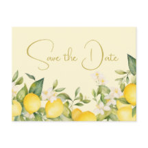 Wedding Lemons Citrus Save the Date