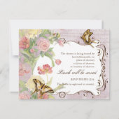 Wedding Les Fleurs Einladung (Rückseite)