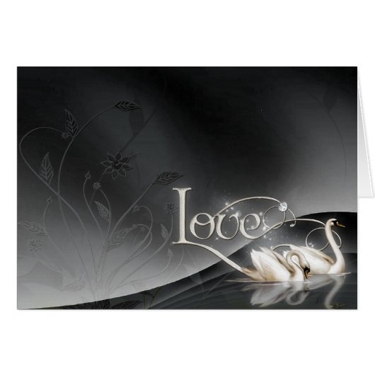 Wedding Liebe-Schwäne (Vorderseite (Horizontal))