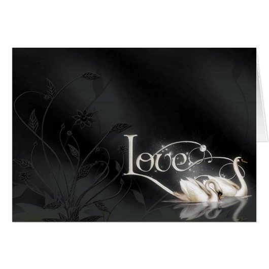 Wedding Liebe-Schwäne (Vorderseite (Horizontal))