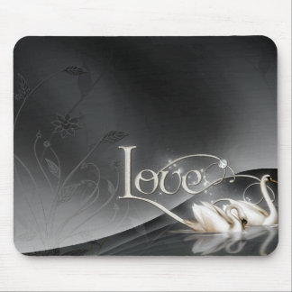 Wedding Liebe-Schwäne Mousepad