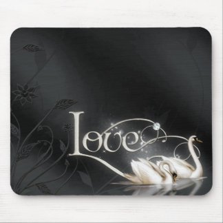 Wedding Liebe-Schwäne Mousepad