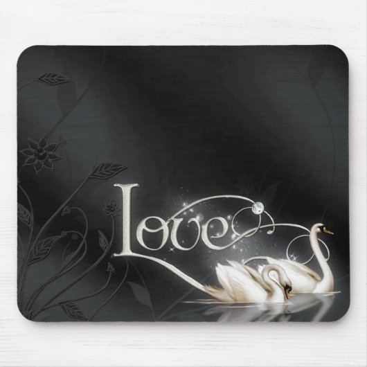 Wedding Liebe-Schwäne Mousepad (Vorne)