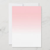 Wedding Liebe-Vögel Einladung (Rückseite)