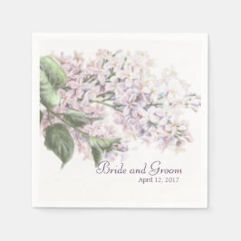 Wedding Lilac Blooms Serviette