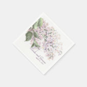Wedding Lilac Blooms Serviette (Ecke)
