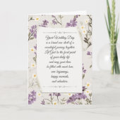 Wedding Lilac Design Karte (Vorderseite)