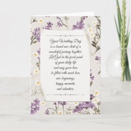 Wedding Lilac Design Karte
