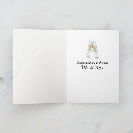 Wedding Lilac Design Karte (Innenseite)