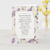 Wedding Lilac Design Karte (Gelbe Blume)