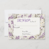 Wedding Lilacs UAWG RSVP Karte (Vorderseite)