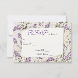 Wedding Lilacs UAWG RSVP Karte