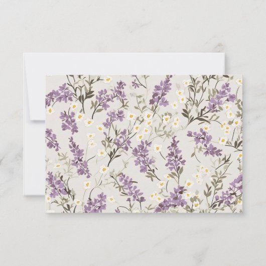 Wedding Lilacs UAWG RSVP Karte (Rückseite)