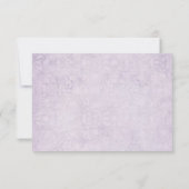 Wedding Lilacs UAWG RSVP Karte (Rückseite)