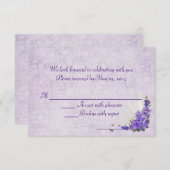 Wedding Lilacs UAWG RSVP Karte (Vorne/Hinten)