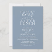 Wedding Lunch Invites, Elegant Happily Ever After Einladung (Vorderseite)