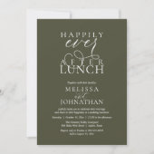 Wedding Lunch Invites, Elegant Happily Ever After Einladung (Vorderseite)