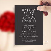 Wedding Lunch Invites, Elegant Happily Ever After Einladung