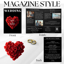 Wedding Magazine All in One Red Roses Einladung
