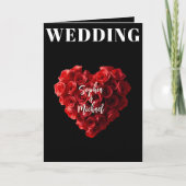 Wedding Magazine All in One Red Roses Einladung (Vorderseite)