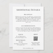 Wedding Magazine Cover All in One Einladung (Rückseite)