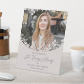 Wedding Memorial Table Wildflowers Frame Photo Sockelschild (In SItu)