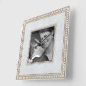 wedding memory photo clock quadratische wanduhr (Winkel)