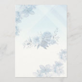 Wedding Menu Elegant Editable  Menükarte (Rückseite)