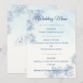 Wedding Menu Elegant Editable  Menükarte (Vorne/Hinten)