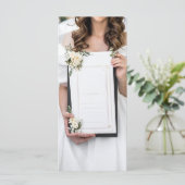 wedding menu menükarte (Stehend Vorderseite)