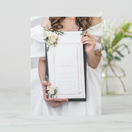 wedding menu menükarte (Stehend Vorderseite)