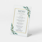 Wedding Menu Sockelschild (Vorderseite)