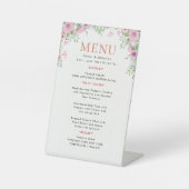 Wedding Menu Sockelschild (Vorderseite)