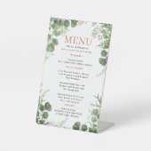 Wedding Menu Sockelschild (Vorderseite)