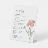 Wedding Menu Sockelschild (Vorderseite)