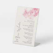 Wedding Menu Sockelschild (Vorderseite)