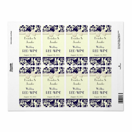 Wedding Mini Wine Labels (Vorne)