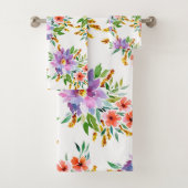 Wedding mit Blumen Badhandtuch Set (Insitu)