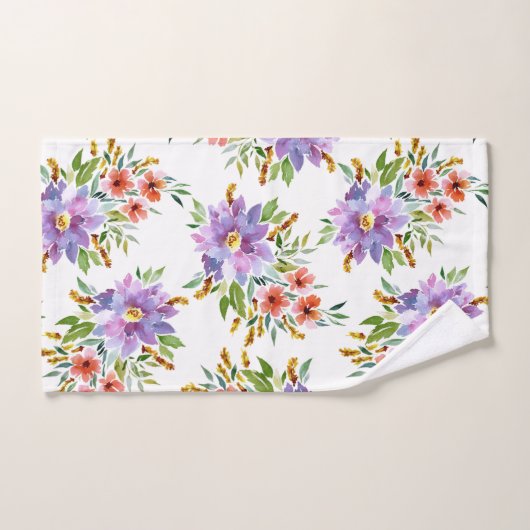 Wedding mit Blumen Badhandtuch Set (Handtuch)